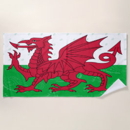 Wales Flag Beach Towel Strandlaken