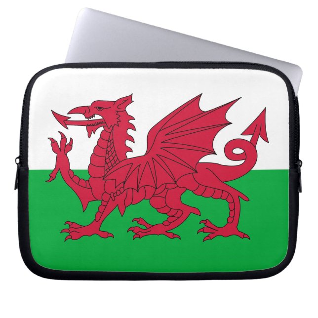 Wales Flag-laptophoes Laptop Sleeve (Voorkant)