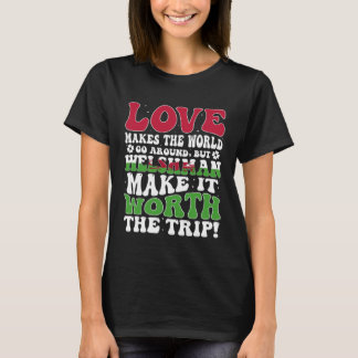 Wales Flag Mannen & Vrouwen Leuke Til Welsh T-shirt