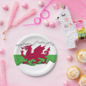 Wales Flag Papieren Bordje (Feest)