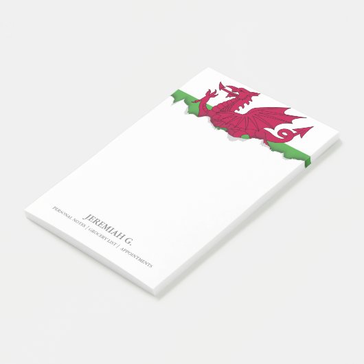 Wales Flag Post-it® Notes (Schuin)