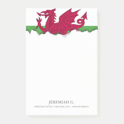Wales Flag Post-it® Notes (Voorkant)