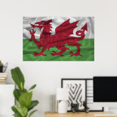 Wales Flag Poster (Thuiskantoor)