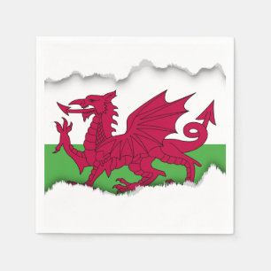 Wales Flag Servetten