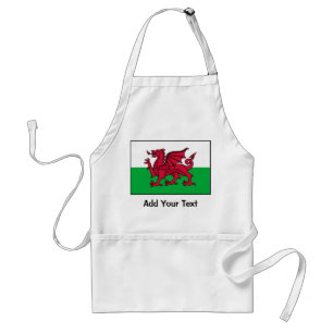 Wales Flag Standaard Schort