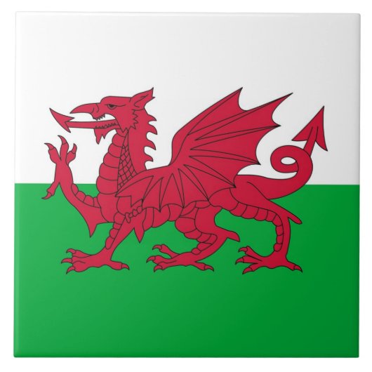 Wales Flag Tegel Tegeltje (Voorkant)