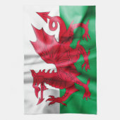 Wales Flag Theedoek (Verticaal)