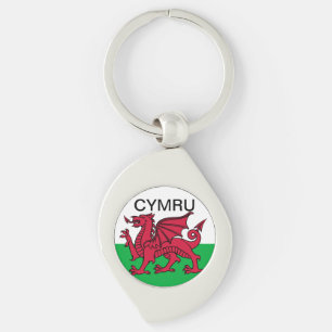 Wales Flag World Cup 2022 Rode draak Cymru Sleutelhanger