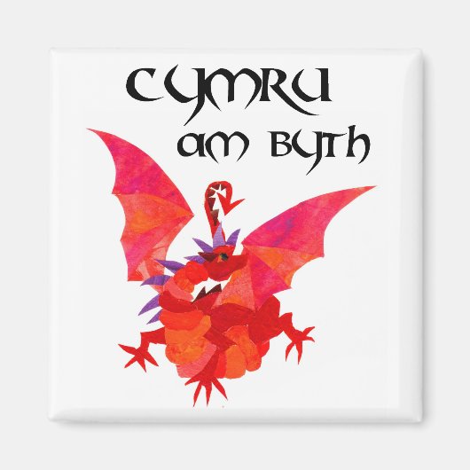 "Wales Forever" magnet Magneet (Voorkant)