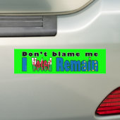 Wales "Ik heb gestemd blijf" EU-referendum Bumpersticker (Op auto)