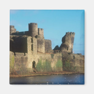 Wales - Kasteel Caerphilly, met uitzicht op de Magneet