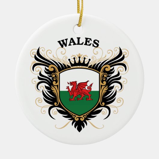 Wales Keramisch Ornament (Voorkant)