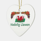 \Wales Kerstmis Keramisch Ornament (Links)