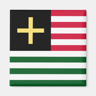 Wales Magnet - Cross & Stripes Magneet