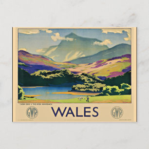 Wales, oud poster briefkaart