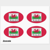 Wales Ovale Sticker (Vel)
