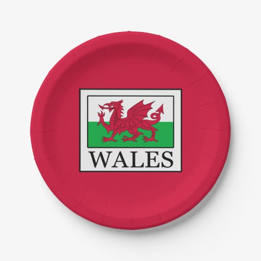 Wales Papieren Bordje (Voorkant)