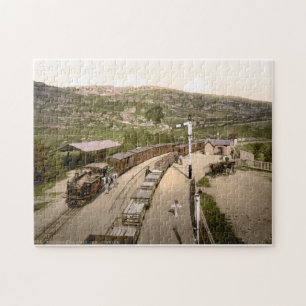  Wales Railway & Carriages, Festinog c1900 Legpuzzel