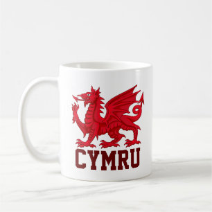 Wales Red Dragon (Y Ddraig Goch) Koffiemok