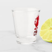 Wales Red Dragon (Y Ddraig Goch) Shot Glas (Links)