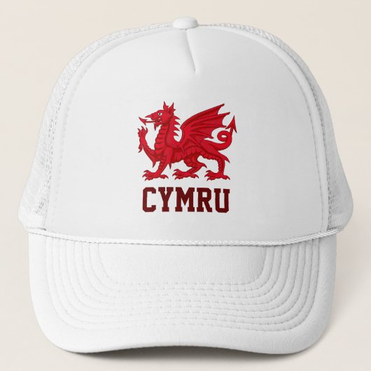 Wales Red Dragon (Y Ddraig Goch) Trucker Pet (Voorkant)