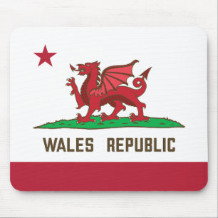 Wales Republic Dragon Flag Welsh Pride Muismat