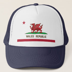 Wales Republic Dragon Flag Welsh Pride Trucker Pet