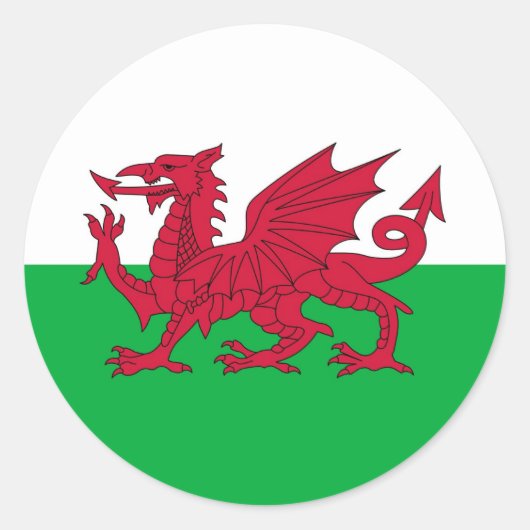 WALES RONDE STICKER (Voorkant)