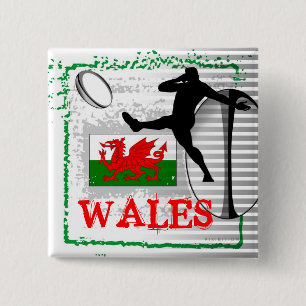 Wales Rugby Button