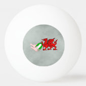 Wales Rugby Team Dragon met Rugby Ball (Achterkant)