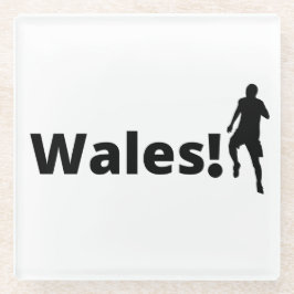 Wales Soccer Glazen Onderzetter