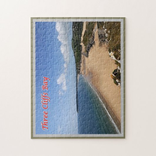 Wales - Three Cliffs Bay Legpuzzel (Verticaal)