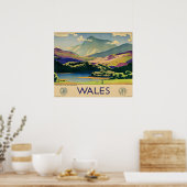 Wales travel poster (Cuisine)