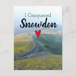 Wales Verkochte Snowdon Landscape Welsh Railway Briefkaart