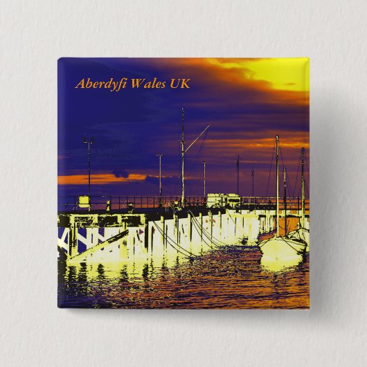 WALES VIERKANTE BUTTON 5,1 CM (Voorkant)