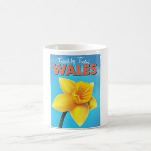Wales vintage reisposter koffiemok