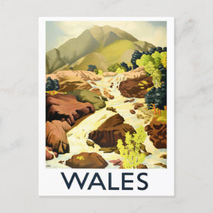 Wales vintage travel Carte postale