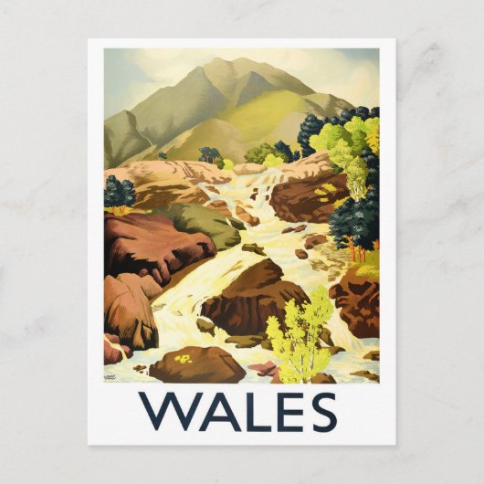 Wales vintage travel Carte postale (Devant)