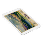 Wales Vintage Travel Poster Magneet (Rechterzijde)