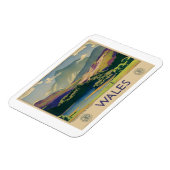 Wales Vintage Travel Poster Magneet (Linkerzijde)