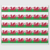 wales vlag cadeaupapier (Vlak)