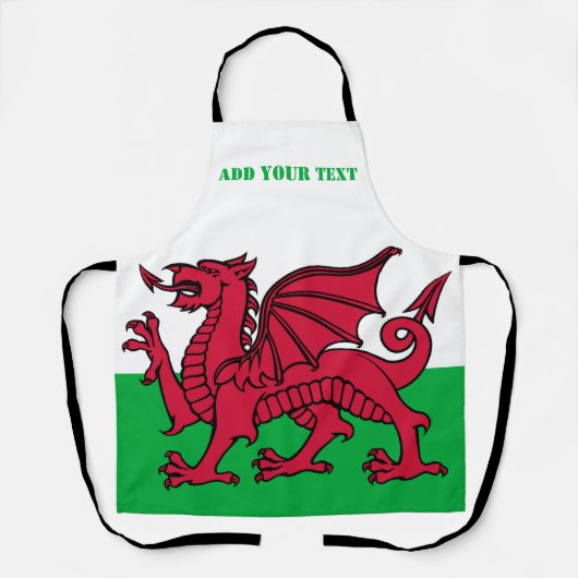 Wales vlag Dragon England British Red Cardiff Schort (Voorkant)