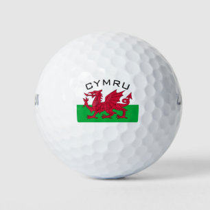wales vlag golfballen