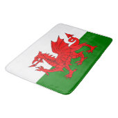 Wales vlag Welsh red dragon Badmat (Gekanteld)