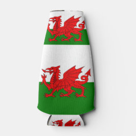 Wales vlag Welsh red dragon Flesjeskoeler