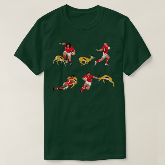 Wales vs. The Springboks T-shirt (Design voorkant)