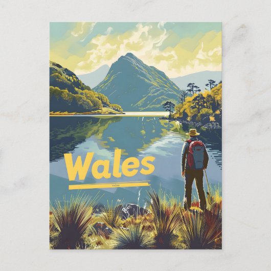 Wales Wandelen Briefkaart (Voorkant)