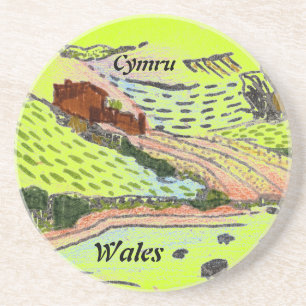 Wales/Welsh Countryside Zandsteen Onderzetter