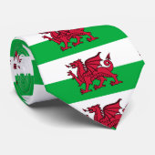 Wales Welsh Dragon Flag Stropdas (Opgerold)