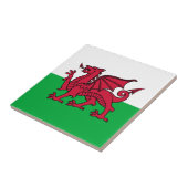 Wales - Welsh Flag Tegeltje (Zijkant)